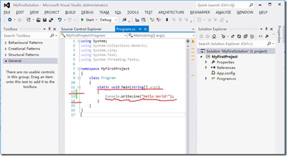 .NET零基础入门之01：开篇及CSharp程序、解决方案的结构