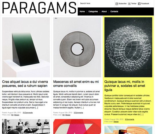 paragams 21 Free Premium Wordpress Themes to Impress