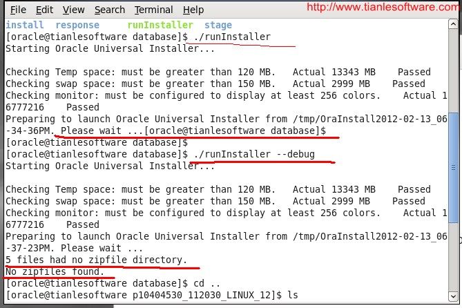 Oracle runInstaller 安装不显示 OUI 处理 说明