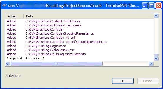 转:Subversion & TortoiseSVN: Installed and started on Windows 2003 server and local machines