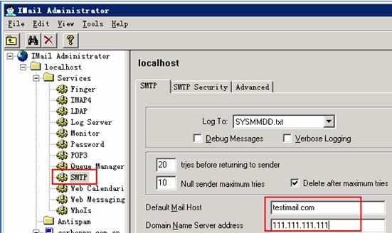 Imail 邮件服务器的SMTP配置与 .NET 下使用 System.Net.SmtpClient 发送邮件