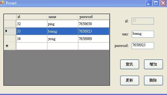 dataGridView将数据显示到textBox