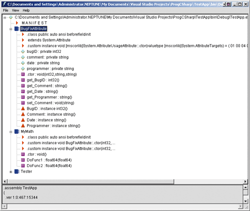 Figure 7 metadata in ildasm