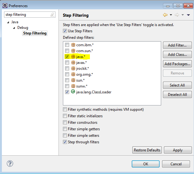 Eclipse debug 调试的几点技巧