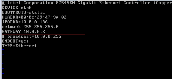 Centos在VMware虚拟机上的网络配置一记