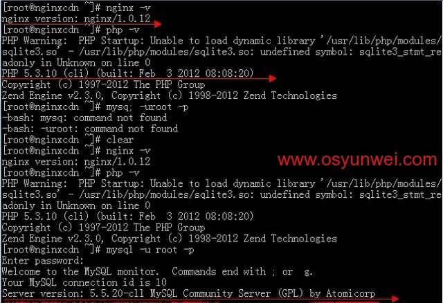 CentOS 6.2 yum安装配置lnmp服务器(Nginx+PHP+MySQL)