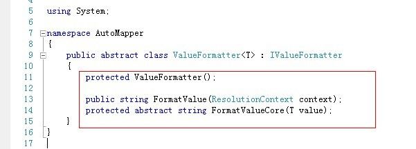 AutoMapper使用简单总结