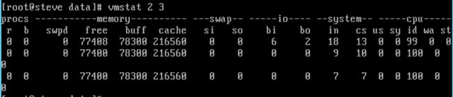 Linux vmstat使用