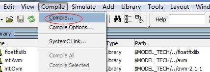 Modelsim SE 仿真 ALTERA FPGA IP