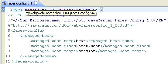 图 5. faces-config.xml 配置