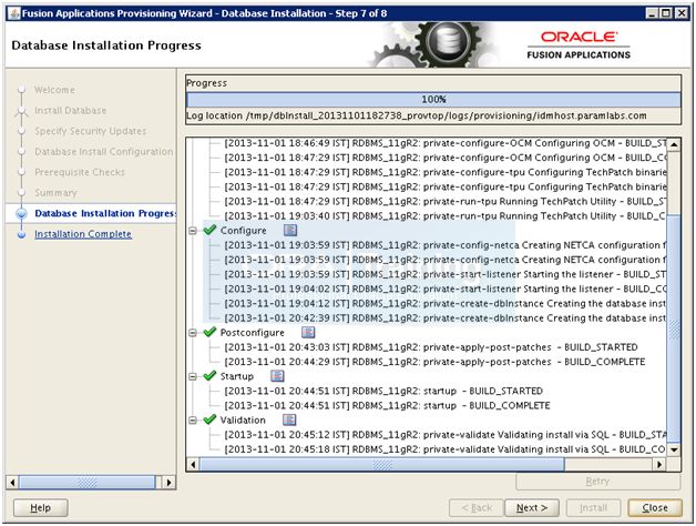 Install Identity management Database