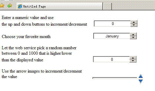 AJAX ControlToolkit学习日志-NumericUpDownExtender(18)