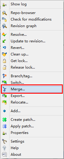 TortoiseSVN 合并操作简明教程