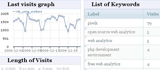Piwik - screen shot.