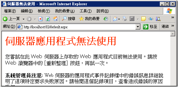 ASP.NET 4.0 安裝在 IIS6 最常遇到的四個問題