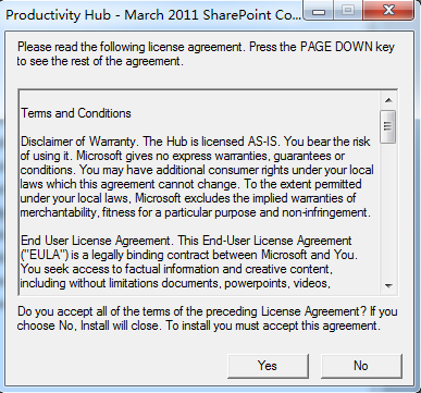 Microsoft Productivity Hub 2010 安装部署配置(一)