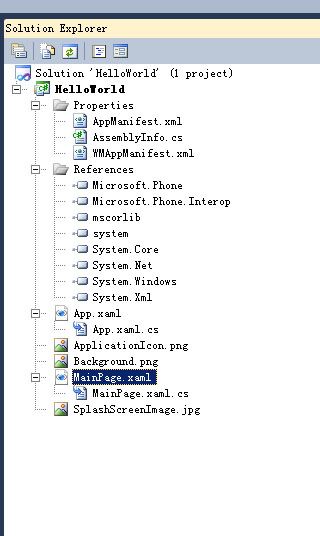 [WP7开发入门]Hello world 第一个Windows Phone Application