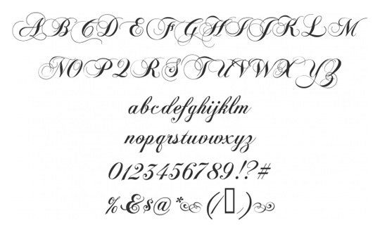 script fonts