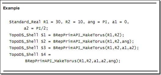 Construction of Primitives in Open Cascade