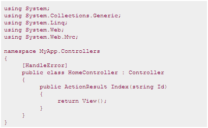 ASP.NET MVC 的URL路由介绍