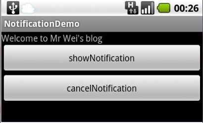 Android状态栏提醒(Notification,NotificationManager)的使用！