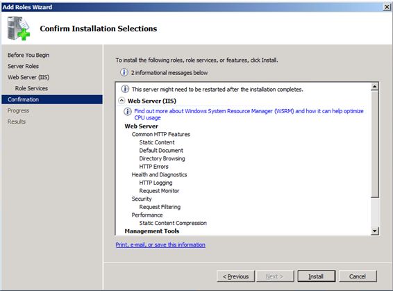 Windows Azure VM Role (4) 在VHD中安装需要的功能