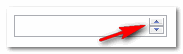 数值文本框的上下箭头