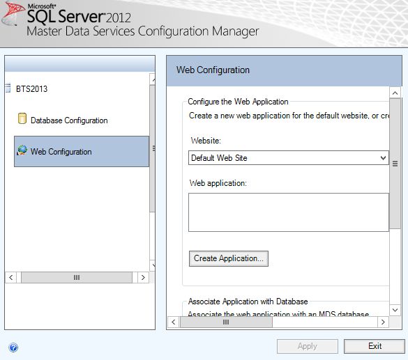 SQL Server 2012 Master Data Service(MDS)安装配置与示例