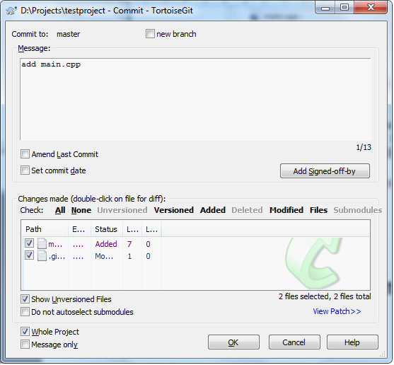 Windows Git+TortoiseGit简易使用教程