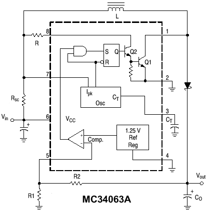 VPP电源控制（VPP Power）-- 由DC-DC变换集成电路MC34063组成