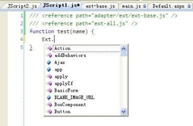 Visual Studio 2008 Intellisense for Extjs3.0