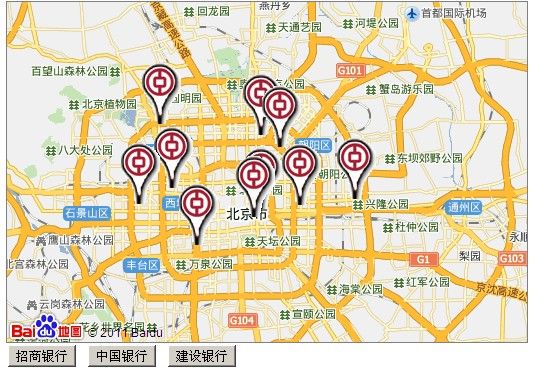 【百度地图API】建立全国银行位置查询系统（四）——如何利用百度地图的数据生成自己的标注