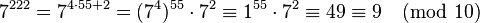 【欧拉定理】计算(a^(b^c))%1000000007