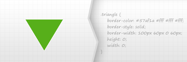 CSS创建三角形（小三角）的几种方法