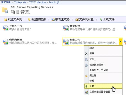 TFS2010迁移升级后配置Report Services服务2（配置报表）