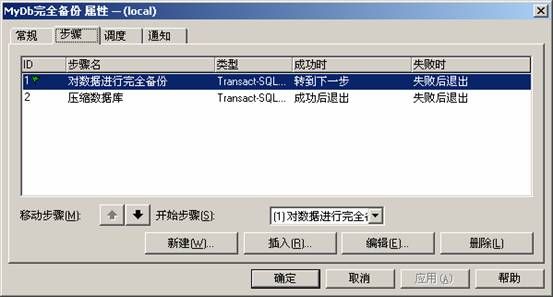 SQL Server自动备份并压缩