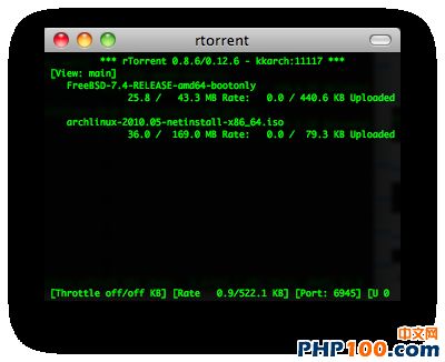 rtorrent screenshot