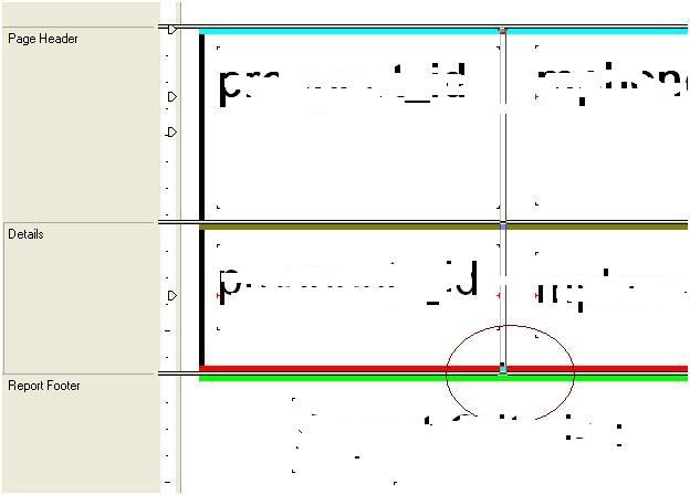 The issue of vertical lines throughing the Report footer or the whole page in Crystal report 11