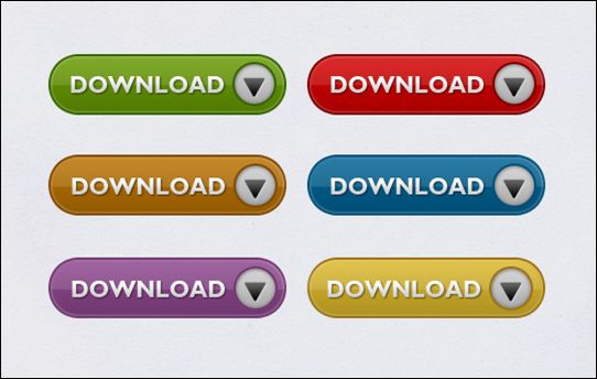 Incredible Sets of High Quality Website Buttons For Free in PSD Format