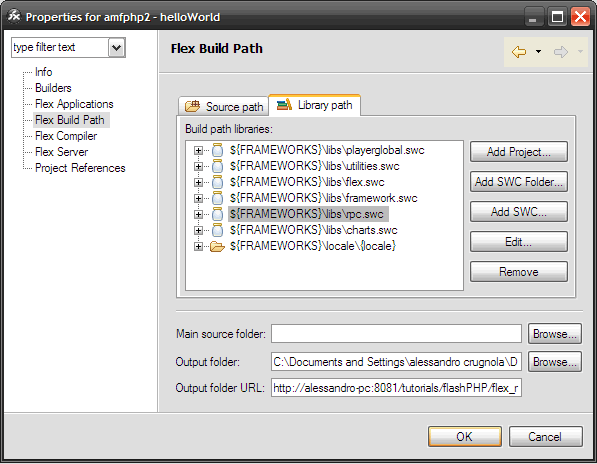 Flex RemoteObject and AMFPHP1.9教程