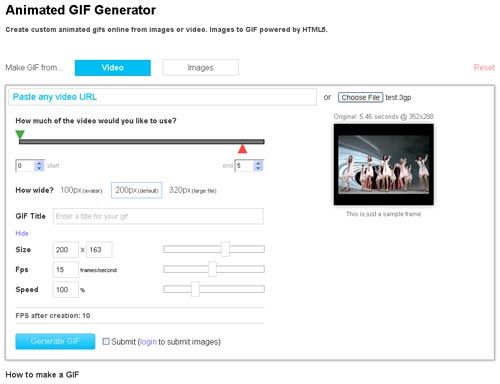 Onine GIF Animator