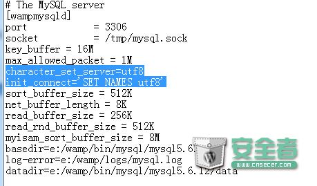 【PHP基础】常用mySQL语句以及WampServer2.2设置数据库默认编码