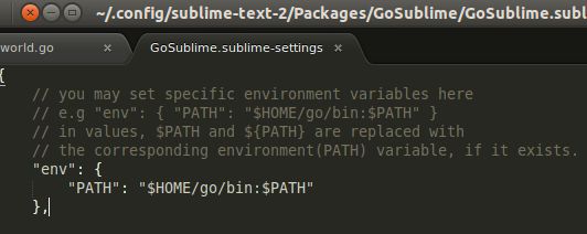 Ubuntu下使用Sublime Text 2搭建Go开发环境