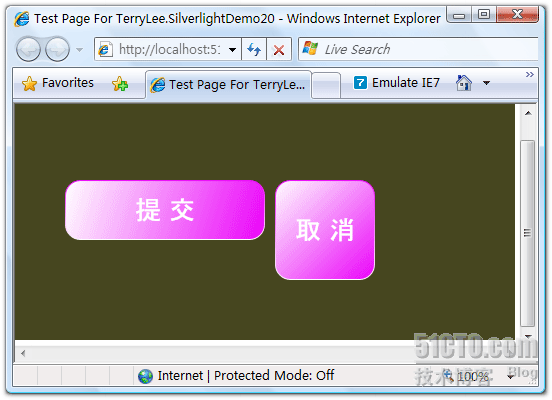 一步一步学Silverlight 2系列（9）：使用控件模板
