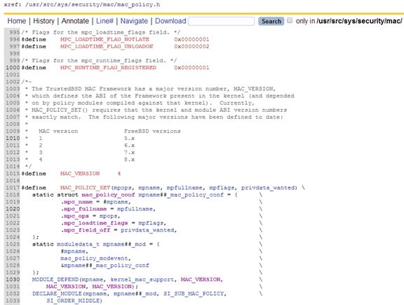 TrustedBSD Mandatory Access Control Framework分析