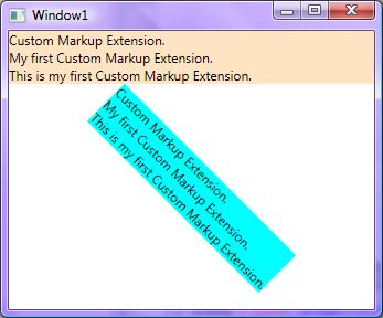 WPF学习笔记5: Xaml之Markup Extensions