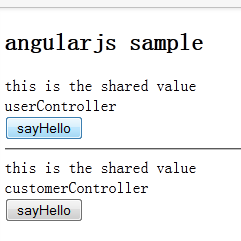 angularjs 中使用 service 在controller 之间 share 对象和数据