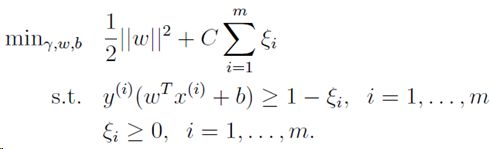 软间隔分类——SVM