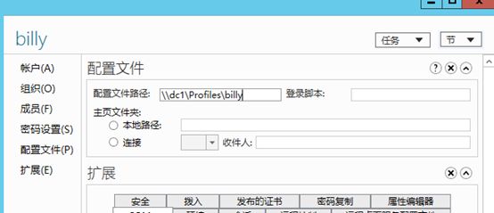 域用户配置文件