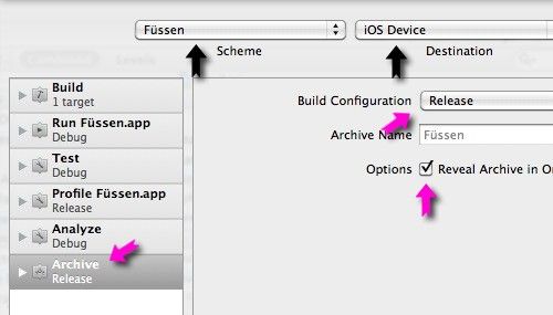 xcode4发布测试-打包（Archive）